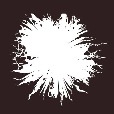 Duvarda çatlaklarla dolu yuvarlak bir delik