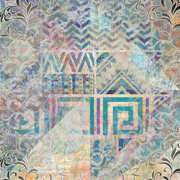 Arkaplan için soyut geometrik renkli desen. yaratıcı ve hipnotik sanat