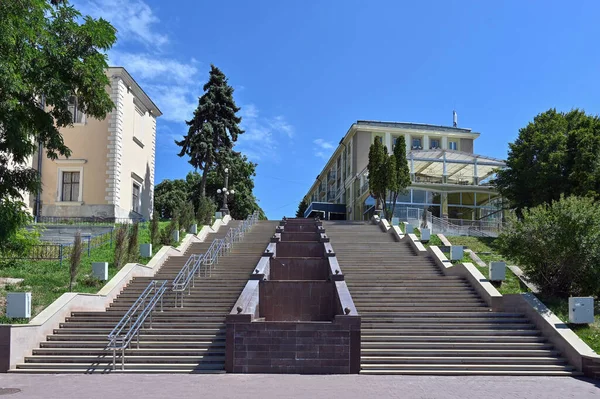 Staircase Embankment Lake City Ternopil — Stockfoto