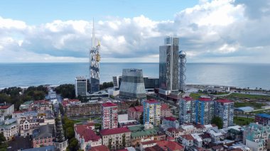 Batumi 'nin tarihi merkezinin üst görünümü 