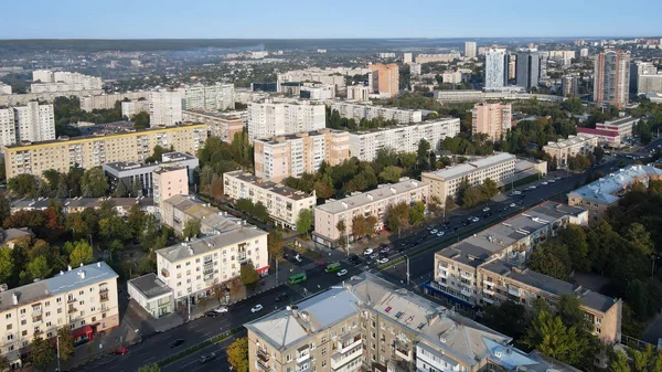 Top View Houses Residential Area City Kharkov — стоковое фото