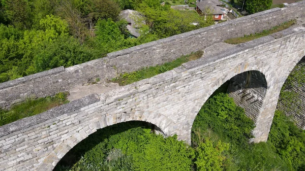 View Height Old Aqueduct City Kamenetz Podolsk — Stock Photo, Image