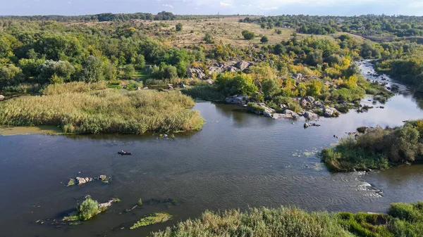 View from a height of the river Southern Bug 