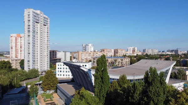 Top view of the central part of the city of Kharkov 