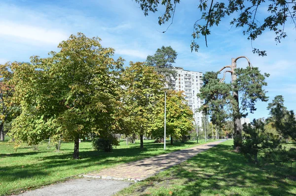 Pfad Park Der Stadt Kiew — Stockfoto