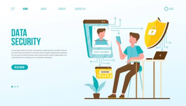 Veri Güvenliği İniş Sayfa Şablonu