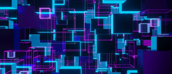 Технологии Будущего Большого Взрыва Пурпурный Абстрактный Фон Иллюстрация — стоковое фото