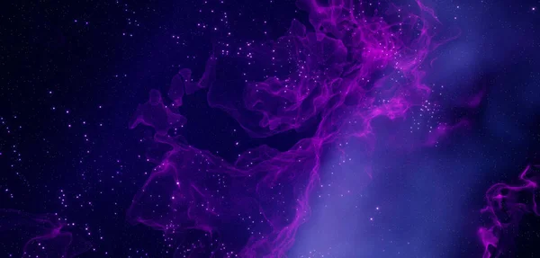 Yıldız bulutsusu ve Galaksi rengi Gri Soyut Arkaplan ile dolu Bir Galaksi ve Yıldızlar Evreni İçin Soyut Fantezi Uzayı