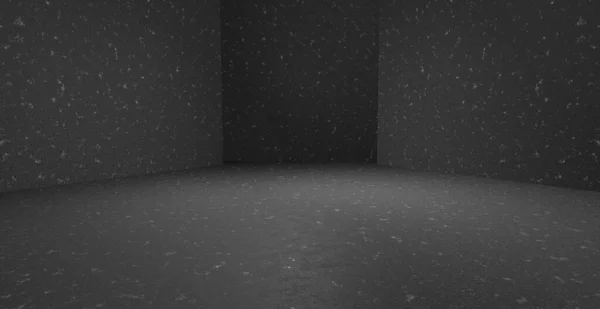 异形科学人科幻地下车库科幻科幻未来音乐厅舞台阴极射线柱黑暗宇宙飞船隧道灰色横幅背景及产品空间3D渲染 — 图库照片