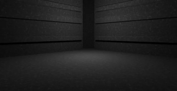 Futurystyczne Science Fiction Puste Świecące Wibrujące Laserowo Showcase Scena Korytarz — Zdjęcie stockowe