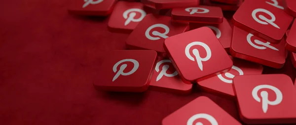 Pinterest logo kavramı üç boyutlu resimli döşemeleri dağıttı