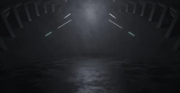 Scifi Extraterrestrial Empty Smoke Ray Background Illustration — Stock fotografie