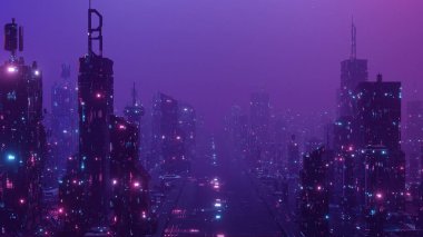 Metaverse VR Sanal Gerçeklik Büyük Veri Bağlantısı Teknolojisi. Akıllı Şehir ve Dijital Dönüşüm. Telekomünikasyon ve İletişim Konsepti 3D