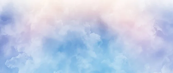 Fantastic Clouds Watercolorenticing Multicolored Banner Background Wallpaper — Fotografia de Stock