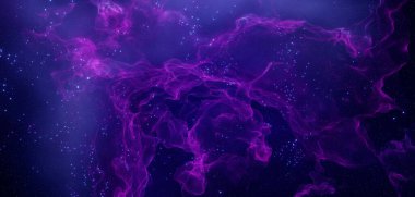 Dekoratif Derin Uzay Bulutsusu Galaksisi Canlı Violet Arkaplanı ,,