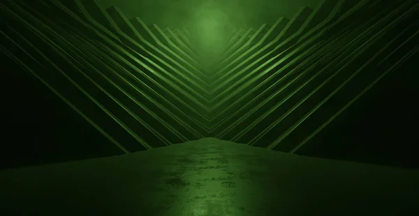 Endüstriyel Soyut Gösteri Odası Podyum Koyu Duman Koyu Kahverengi Perspektifli Görüntü Afişi Duvar Kağıdı 3D Görüntü