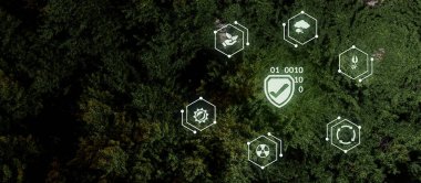 Dünya Dost Canlısı Koruma Modernizasyon Geliştirme Yeşil Yeşil Konsept Arkaplan 3d Görüntüleme