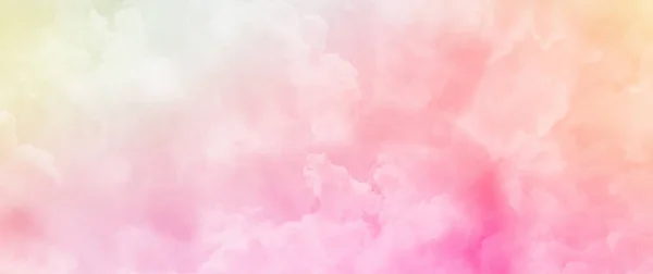 Beautiful Clouds Watercolor Enticing Colourful Beigebanner Background Concept Celebration — Stock Photo, Image