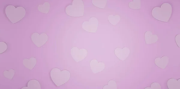 Multicolored Heart Background Wallpaper Render — Fotografia de Stock