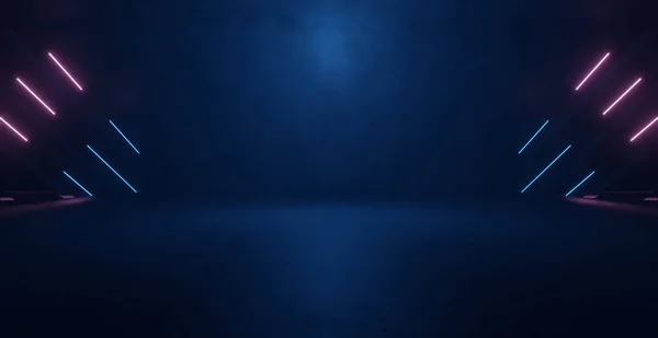 Luxurious And Elegant Futuristic Technology Mysterious Volumetrics Light Blue Turquoise Abandoned Illustration Banner Background Wallpaper 3D Render