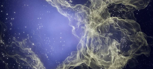 Festive Deep Space Nebula Stars Bright Multicolor Starfield Infinite Space — Stockfoto