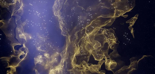 Festive Nebula Cosmos Far Away Colorful Beige Brown Banner Background — Stock Fotó