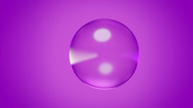 Luxurious And Elegant Molecules Collagen Vitamin Serum Clean Banner Fuschia Background 3D Render Illustration