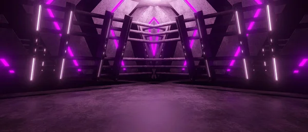 High Tech Modern Alien Fashion Dance Club Showroom Hallway Tunnel — ストック写真