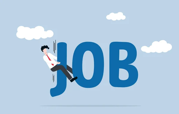 Anxiety Stress Losing Present Job Company Force Employee Resign Take — Stock vektor