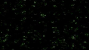 Moving Green Pieces Background Animation