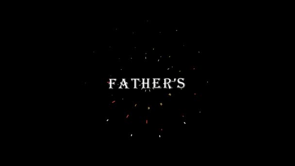 Babalar Günü Kısa Şablon Çalışması — Stok video