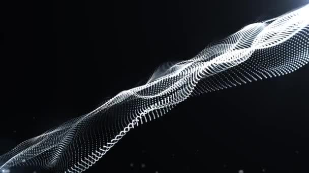 Flashing Light Particle Animated Background Animation — Stockvideo