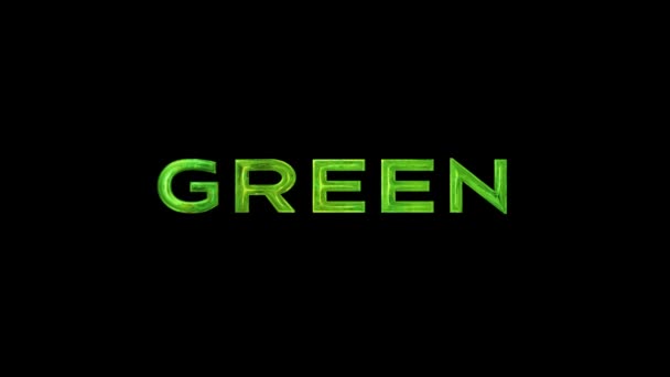 Animated Background Green Text Template — Stockvideo