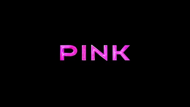 Animated Background Pink Text Template — 비디오