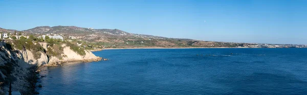Vista Aerea Sulla Baia Coral Peyia Mar Mediterraneo Vicino Paphos — Foto Stock