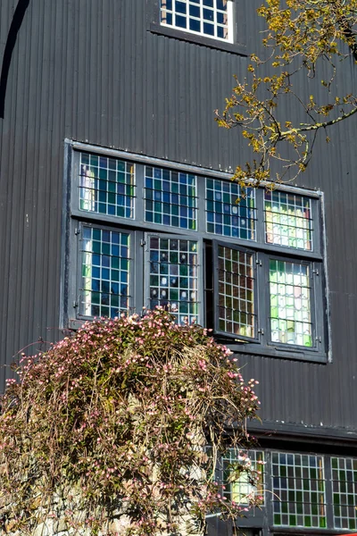 Stadsgezicht Oude Middeleeuwse Huizen Het Historische Stadje Veere Nederland Walcheren — Stockfoto