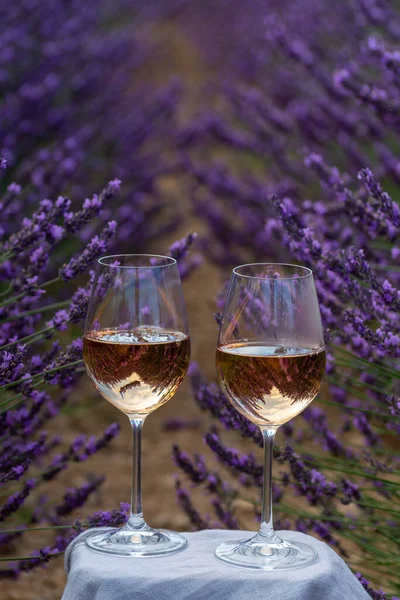 Verão Provence Francês Frios Gris Rosa Vinho Cotes Provence Florescendo — Fotografia de Stock