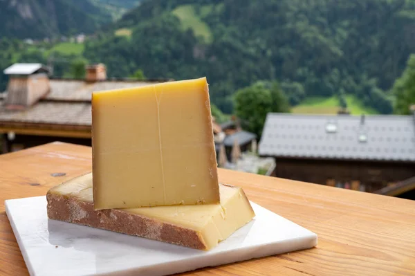 Peynir Koleksiyonu Fransız Peyniri Kontu Beaufort Abondance Yaz Aylarında Haute — Stok fotoğraf