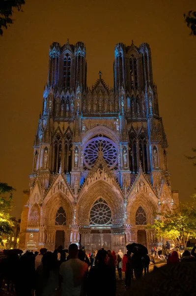 Veduta Sulla Chiesa Cattedrale Gotica Cattolica Notre Dame Nella Parte — Foto Stock
