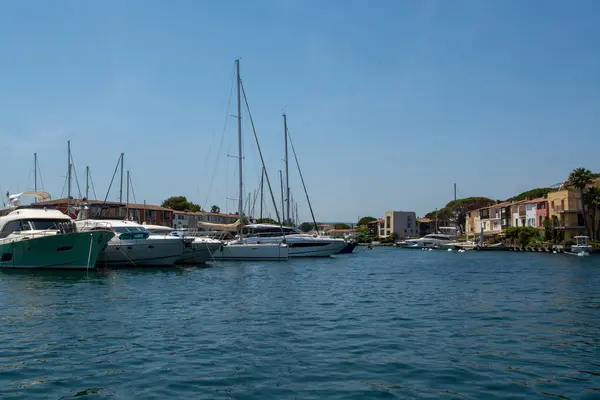 Güneşli Bir Günde Port Grimaud French Riviera Provence Fransa Daki — Stok fotoğraf