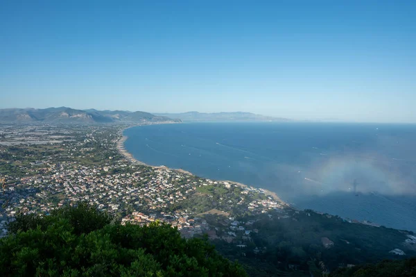 Vista Aérea San Felice Circeo Cidade Italiana Província Latina Mar — Fotografia de Stock