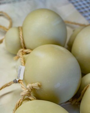 Peynir koleksiyonu, Scamorza sert Güney İtalyan inek sütü peyniri. Yaklaş.