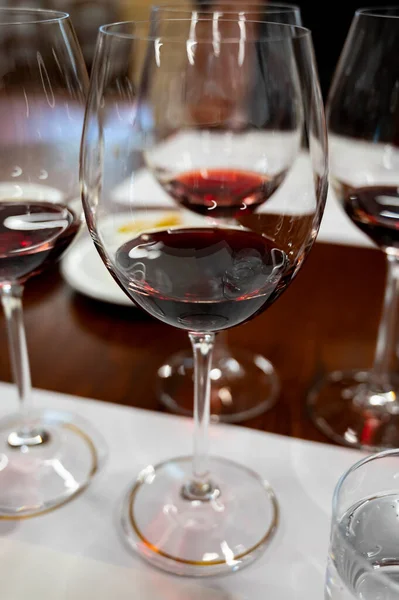 Tinto Brunello Montalcino Passeio Degustação Vinho Azeite Cantina Perto Montalcino — Fotografia de Stock