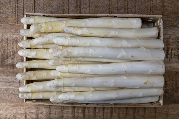 New Harvest Ripe High Quality White Asparagus Vegetables Ready Cook — Stock Photo, Image