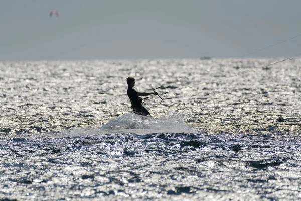 2021 Екстремальні Водні Види Спорту Фольга Зміїне Серфінг Вітряний Серфінг — стокове фото