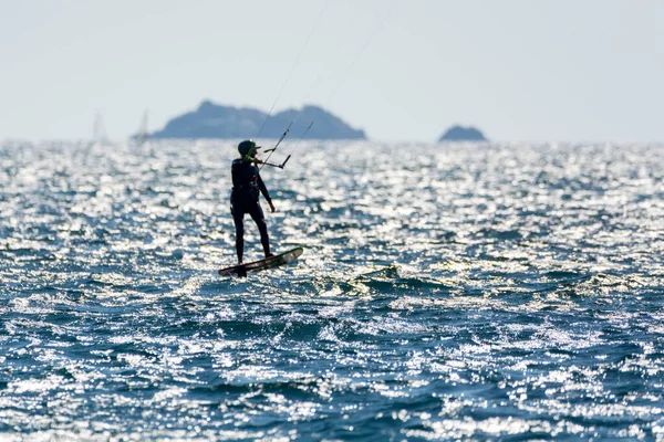 2021 Екстремальні Водні Види Спорту Фольга Зміїне Серфінг Вітряний Серфінг — стокове фото