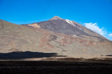 Tenerife 'deki Teide Ulusal Parkı' nın ziyareti ve volkanik manzaralar, Kanarya Adaları, İspanya