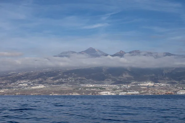 Vista Sulle Località Spiagge Della Costa Meridionale Dell Isola Tenerife — Foto Stock