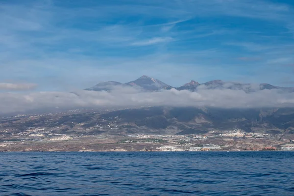 Vista Sulle Località Spiagge Della Costa Meridionale Dell Isola Tenerife — Foto Stock