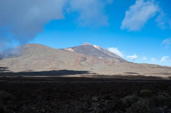 Tenerife Teide Nemzeti Park Megtekintése Kilátás Vulkanikus Tájakra Kanári Szigetek — Stock Fotó